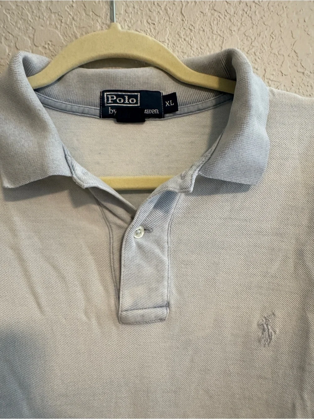 Polo by Ralph Lauren Washed Light Blue Men’s Classic Polo Shirt
